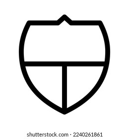 shield icon or logo isolated sign symbol vector illustration - high quality black style vector icons
