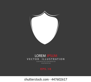 Shield Icon. Logo security company. Shield symbol for your web site design, logo, app, UI. Vector illustration, EPS10.     
