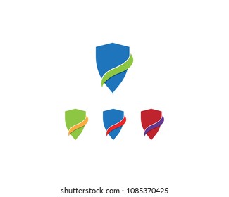 Shield icon logo template