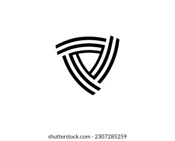 Diseño de la plantilla del logotipo del icono Escudo en estilo plano