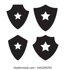 shield icon logo vector design simple template