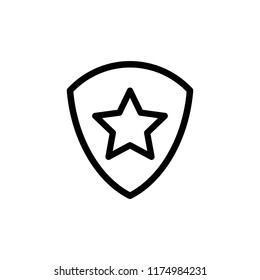shield icon logo vector illustration