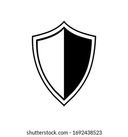 Icono Escudo, logotipo. Ilustración vectorial aislada