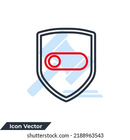 Schildsymbol Logo, Vektorgrafik. geschützte Symbolvorlage für Grafik- und Webdesign-Kollektion