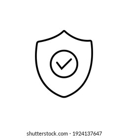 Schildsymbol Vektor, einfach, weißer Hintergrund 