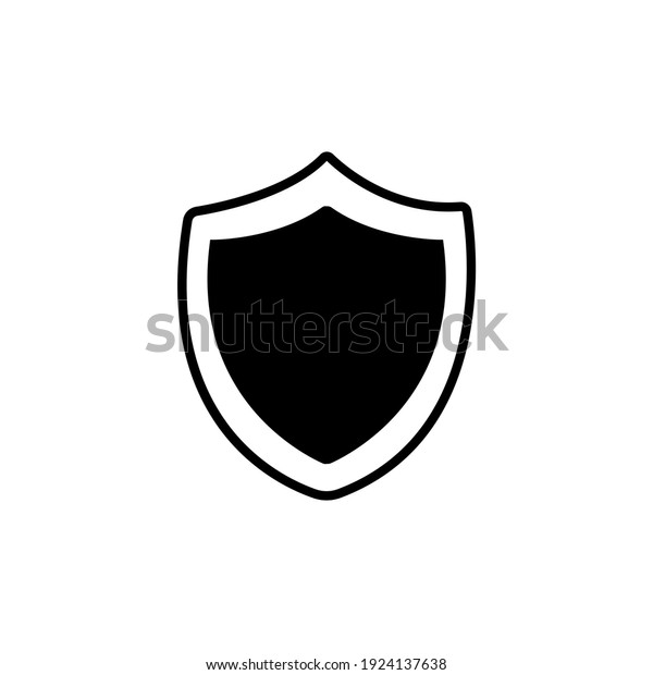 Shield\
icon logo vektor simple desain white background\
