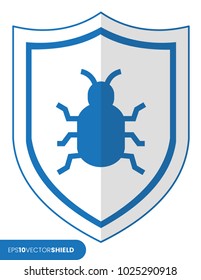 Shield Icon - Malware Bug