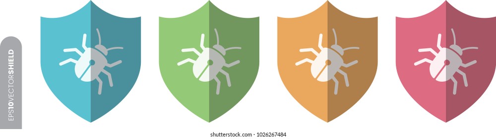 Shield Icon - Malware Bug