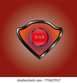 Shield Icon on red backgraund
