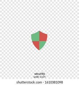 Shield icon on a transparent layer.