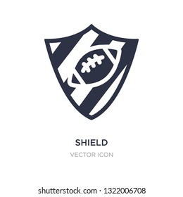 shield icon on white background. Simple element illustration from American football concept. shield sign icon symbol design.