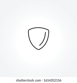 Shield icon on white background