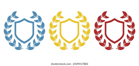 icono de escudo sobre un fondo blanco, ilustración vectorial