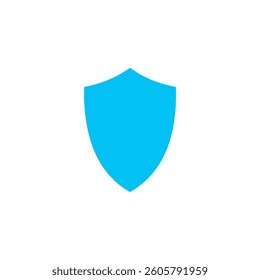 Shield icon on white background. Vector illustration in trendy flat style