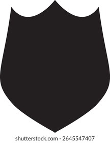 Icono de escudo sobre fondo blanco