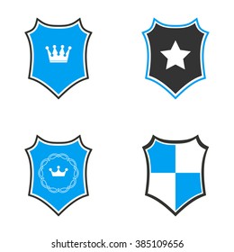 Shield  icon  on white background. Vector illustration.