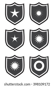 Shield icon on a white background 