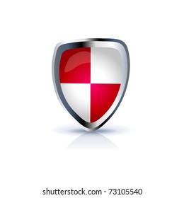 shield icon on white background