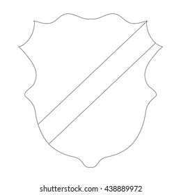 Shield icon, outline style