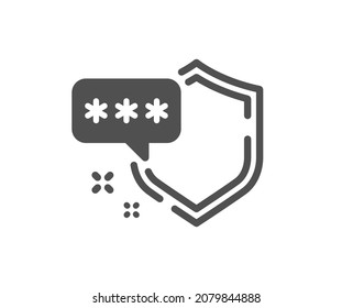 Shield icon. Privacy secure sign. Safe defense symbol. Classic flat style. Quality design element. Simple shield icon. Vector