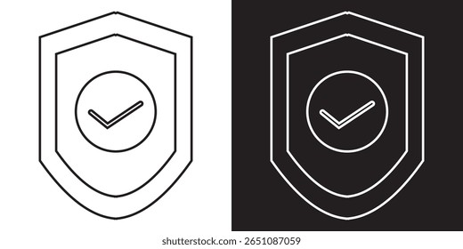 Icono de escudo Icono de privacidad Ilustración vectorial; EPS 10 AI