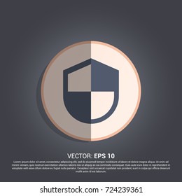 shield icon. protect sign