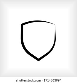 Shield Icon. Protection / Guard and Security Sign, Insurance or Immunity Symbol - Vector.