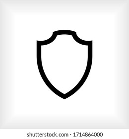 Shield Icon. Protection / Guard and Security Sign, Insurance or Immunity Symbol - Vector.