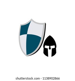 Shield icon protection - logo vector