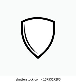 Shield Icon. Protection, Protector. Defense Symbol for Design, Presentation, Website or Apps Elements - Vector.  Logo Template.