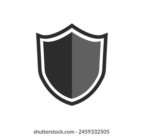 Shield icon. Protection and Security icon on white background. Safety and defense concept. armor icon. Vector illustration