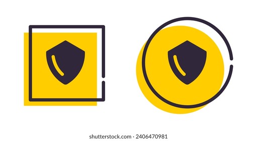 Shield icon. Protection security symbol. Vector illustration