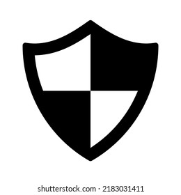 Icono Escudo. signo de protección. ilustración vectorial