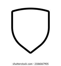 Icono Escudo. signo de protección. ilustración vectorial