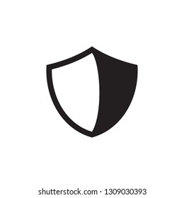 shield icon protection symbol logo template