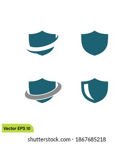shield icon protection symbol logo template