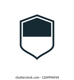 shield icon, protection symbol vector