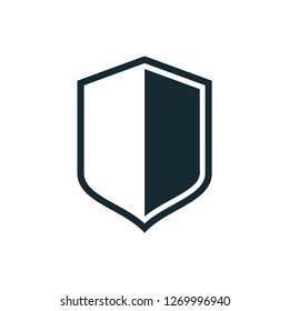 shield icon, protection symbol vector