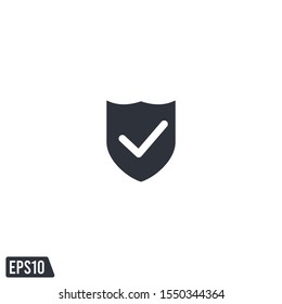 shield icon protection symbol vector logo template design element