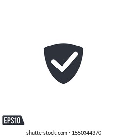 shield icon protection symbol vector logo template design element