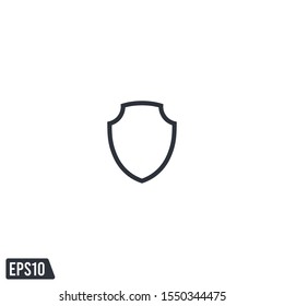 shield icon protection symbol vector logo template design element