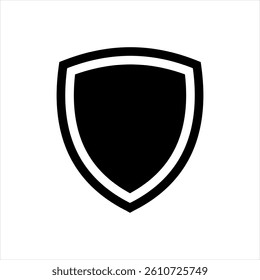 Shield icon or  Protection symbol. Vector
