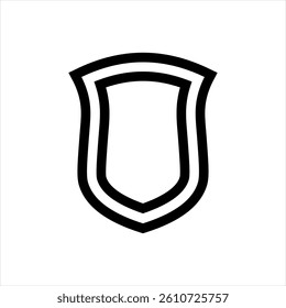 Shield icon or  Protection symbol. Vector

