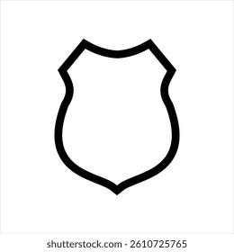 Shield icon or  Protection symbol. Vector
