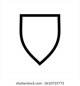 Shield icon or  Protection symbol. Vector
