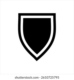 Shield icon or  Protection symbol. Vector

