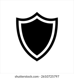 Shield icon or  Protection symbol. Vector
