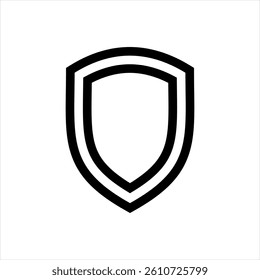 Shield icon or  Protection symbol. Vector
