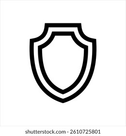 Shield icon or  Protection symbol. Vector
