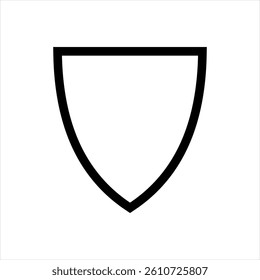Shield icon or  Protection symbol. Vector
